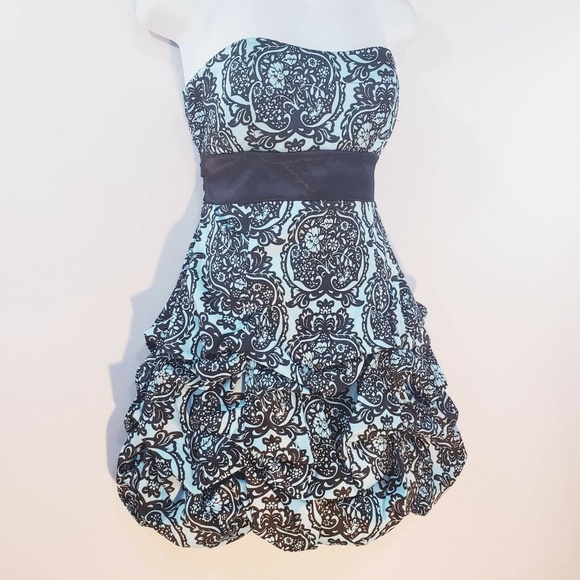 Ruby Rox Semi-Formal Dress Pick Up Size 5 Black Bl - Picture 6 of 8